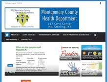 Tablet Screenshot of montgomerycountyhealth.com